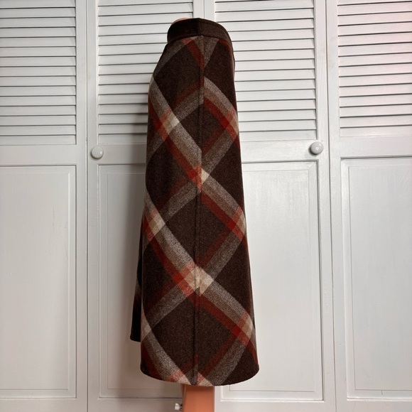 BEAR TWO STYLE Vintage Brown Plaid Skirt Size 4 - Picture 3 of 7